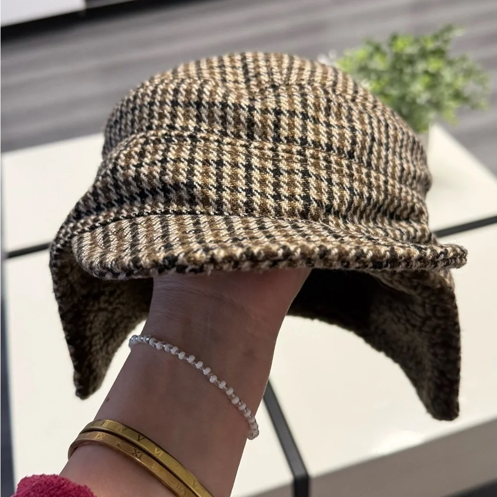 VINTAGE STYLE Goorin Bros. Trapper Hat - Plaid Wool Blend - Size M